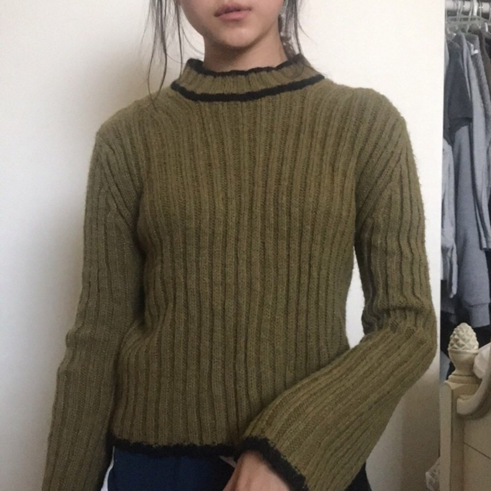 Olive green sweater
